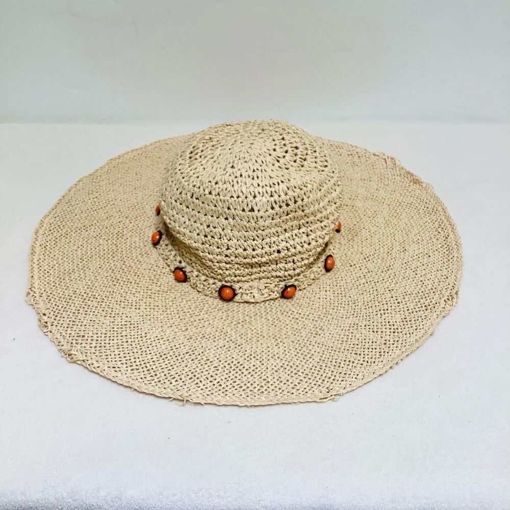 STRAW HAT CORAL RIM DETAIL - Picture 6 of 6